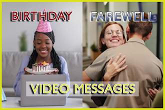 do birthday and farewell video editing