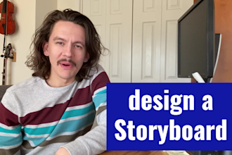 make a written storyboard chapter for elearning  instructional design