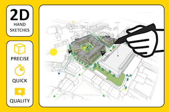 draw hand sketch illustration and diagram