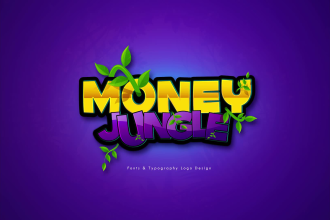 design typography, custom font and text logo for you