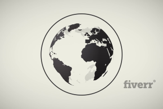 3d elegant stylish earth spin logo text reveal video intro