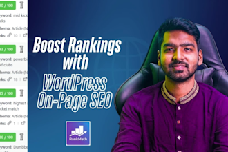 wordpress on page SEO with rankmath, yoast, or all in one