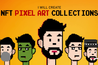 create randomly generated nft collection and pixel art