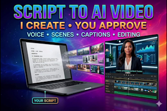turn your script into a realistic ai generated video