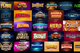 design a title and logo for video games that are premium quality