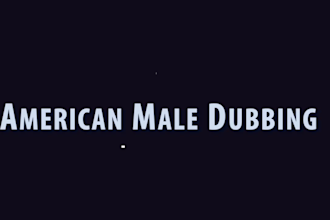 dub over your existing videos with an american male voice