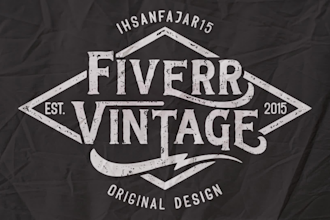 design awesome vintage badge logo