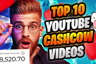 do faceless youtube cashcow videos for top 10, luxury, health, travel, facts