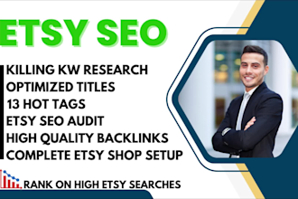 do etsy SEO titles and tags to rank listings on top