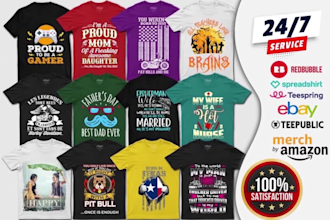 create custom graphic t shirt design for you