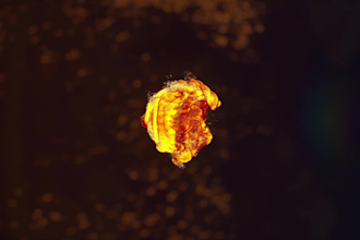 eye catching fire logo intro video animation