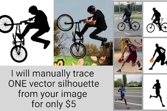 create vector silhouette from your photo vector
