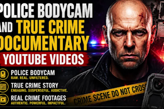 edit police bodycam and true crime documentary youtube videos
