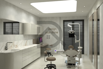 design the interior of a dental clinic