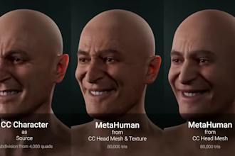 do 3d metahuman character, 3d metahuman, fully rigged character, daz43d, ue5