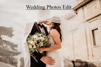professionally edit your wedding photos