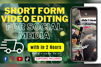 edit your short form videos and long form videos