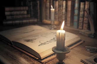 create a magic old book opener video