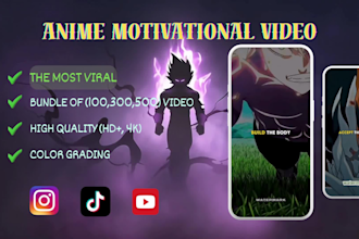 create most viral anime motivational video for reels tiktok