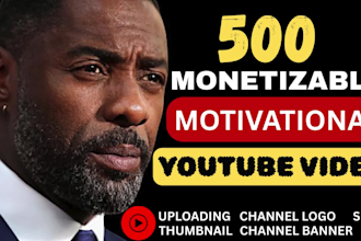 create professional motivational video for youtube channel or reels