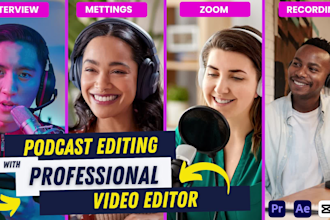 do podcast editing for your zoom recording, meeting or interview