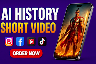 create trending ai history youtube shorts, instagram reels