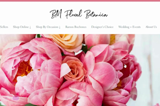 flower shopify store bouquet florist floral store website dropshipping store