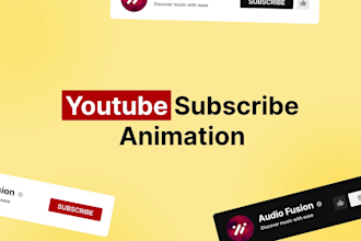 create animated like and bell buttons, youtube subscribe animation