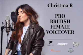 record a female british london voice over