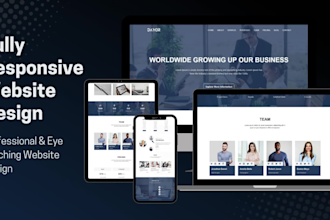 create responsive modern landing page by using html css