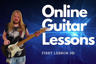 be your guitar teacher and give online guitar lessons