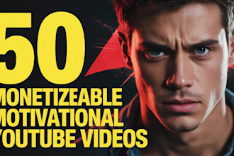 create monetizable motivational videos for youtube channel