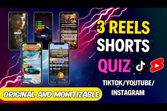 create any quiz video for tik tok and youtube