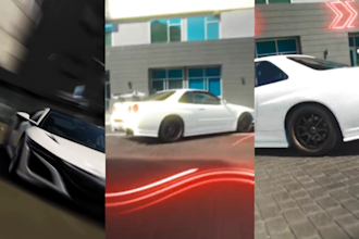 edit cinematic car video for reels, youtube shorts and automotive ads
