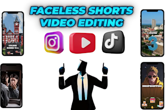 be your short form video editor for faceless shorts,reels, tiktok