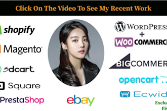 add products or upload products to woocommerce shopify or any ecommerce store