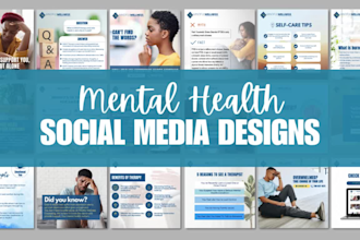 create engaging mental health social media designs