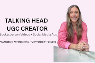 create talking head spokesperson ugc videos and social media ads