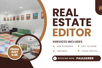 do hdr real estate photo editing professionally