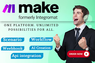 set up make com automation zapier automation integromat make com integration