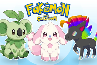 create your custom fakemon design character