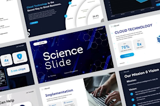 design your science or scientific powerpoint presentation slide