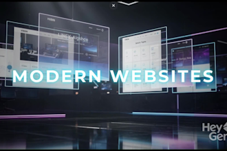 build an interactive website with animations