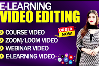 do e learning, zoom, webinar, course video editing