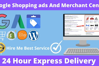 create shopping ads and feed for google merchant center