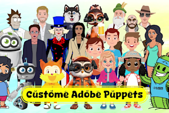 create an adobe character animator puppet rigging