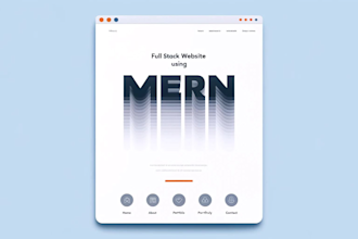 create mern stack website as mern stack developer