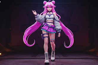 do 3d model, character design, stl, action figure,  anime, character modelling