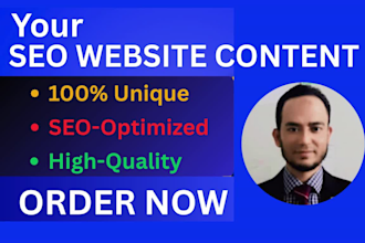 provide stunning SEO content writing as a content writer for website content