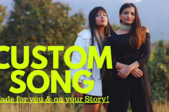 make a custom song english or hindi for you